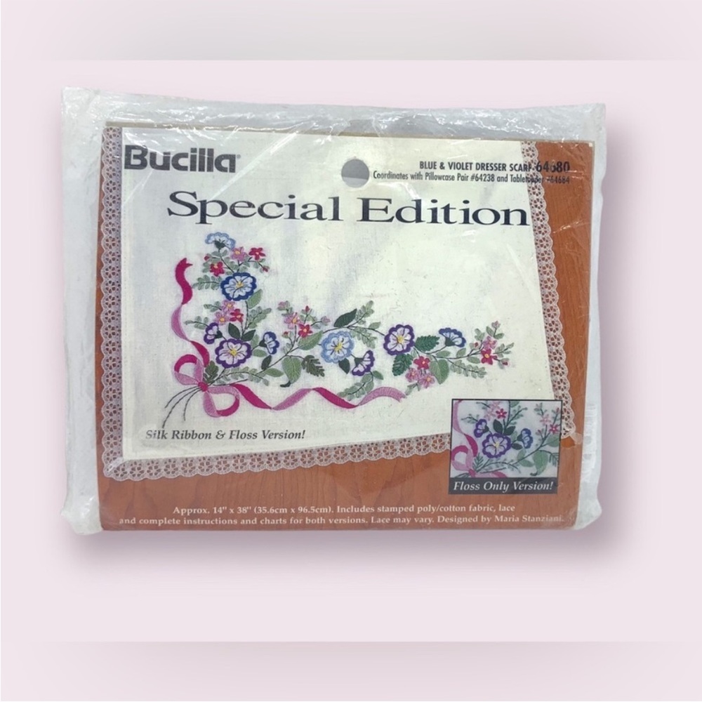 Bucilla Cross Stitch Embroidery Kit Retro NOS